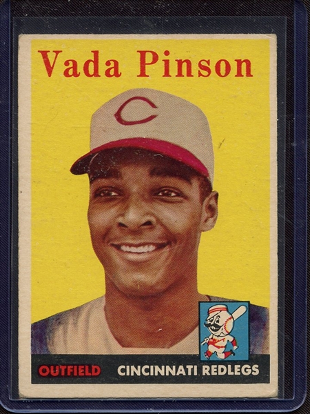 1958 TOPPS 420 VADA PINSON RC