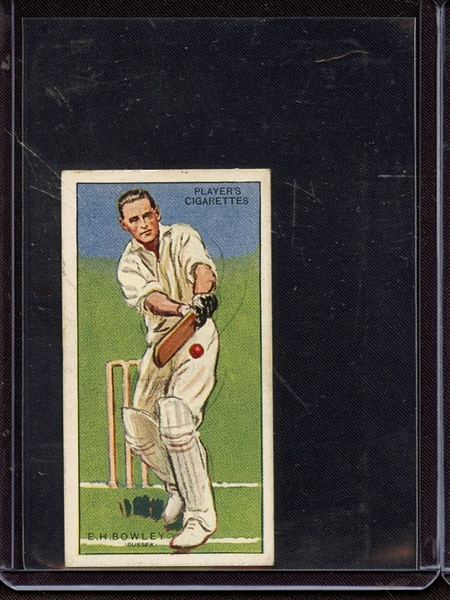 1930 JOHN PLAYER & SONS CRICKETERS 3 E. H. BOWLEY