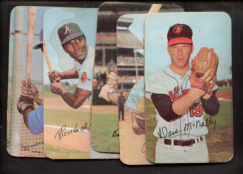 (5) 1971 TOPPS SUPER BASEBALL LOT