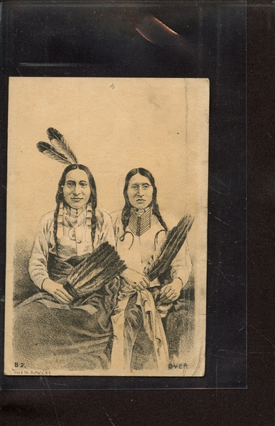 1880'S VICTORIAN 2 INDIANS PAPER