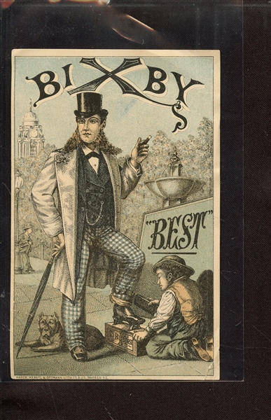 1880'S VICTORIAN BIXBY BOOTS ADVERTISEMENT