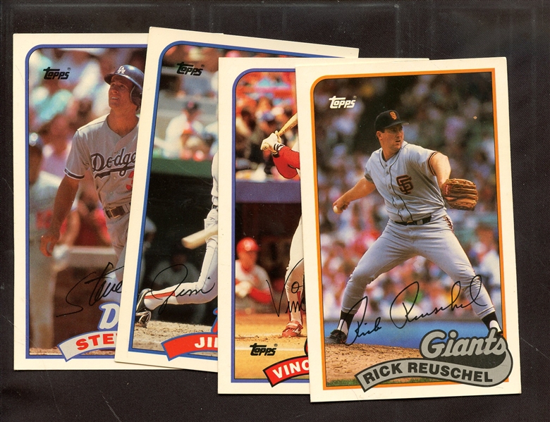 (4) 1989 TOPPS TALK LOT