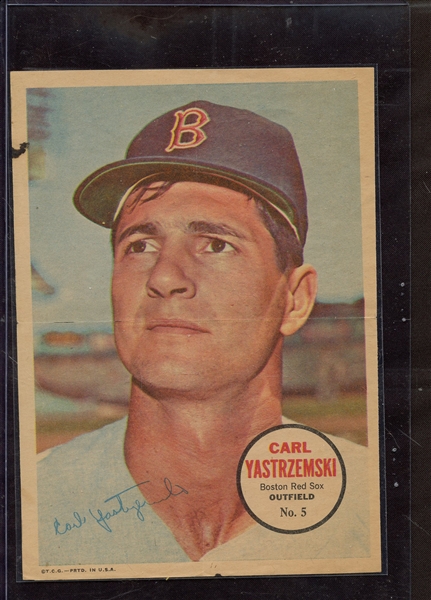 1967 TOPPS POSTERS 5 CARL YASTRZEMSKI