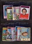 (11) 1972 TOPPS FOOTBALL LOT W/HALL OF FAMERS