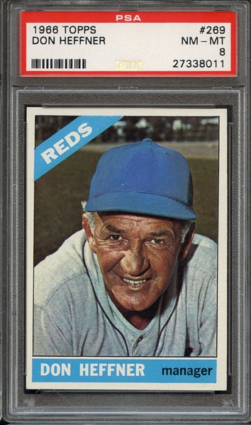 1966 TOPPS 269 DON HEFFNER PSA NM-MT 8