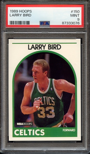 1989 HOOPS 150 LARRY BIRD PSA MINT 9