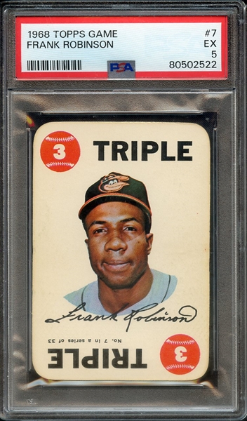 1968 TOPPS GAME 7 FRANK ROBINSON PSA EX 5