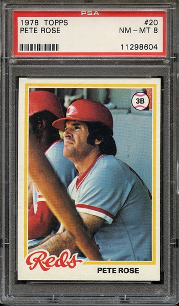 1978 TOPPS 20 PETE ROSE PSA NM-MT 8