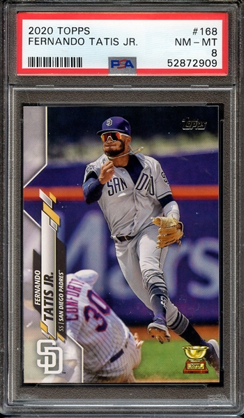 2020 TOPPS 168 FERNANDO TATIS JR. PSA NM-MT 8