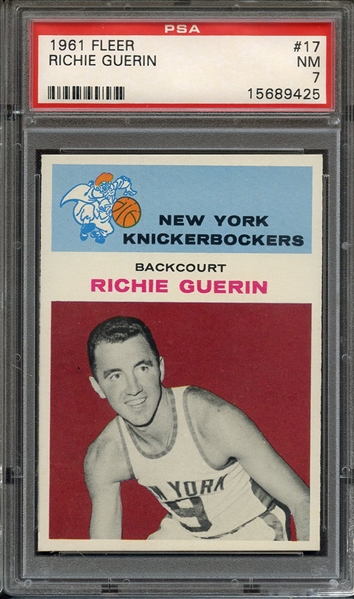 1961 FLEER 17 RICHIE GUERIN PSA NM 7