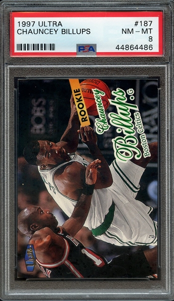 1997 ULTRA 187 CHAUNCEY BILLUPS PSA NM-MT 8