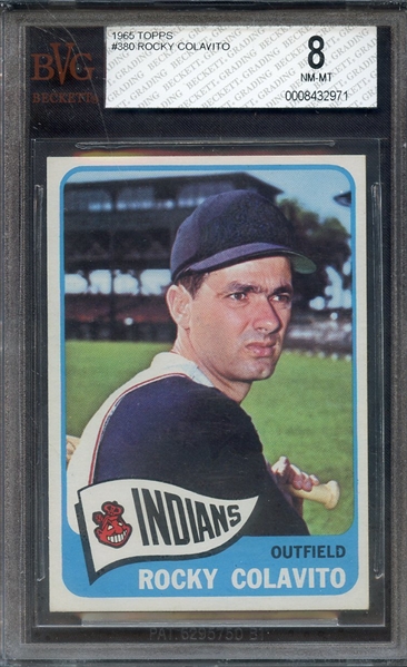 1965 TOPPS 380 ROCKY COLAVITO BVG NM-MT 8