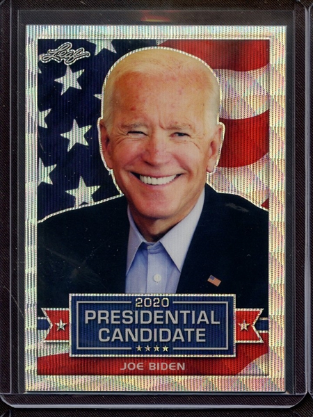 2019 LEAF 2020 PRESIDENTIAL CANDIDATE PRISMATIC WAVE JOE BIDEN