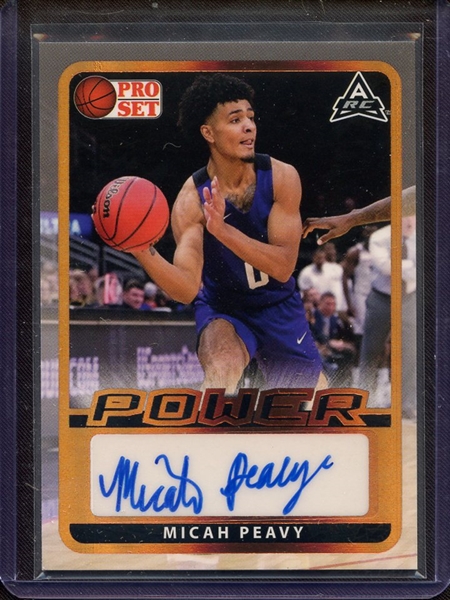 2022 LEAF PRO SET POWER MICAH PEAVY AUTOGRAPH