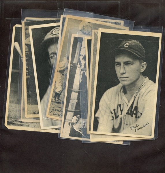 (10) 1936 NATIONAL CHICLE R313 BASEBALL LOT