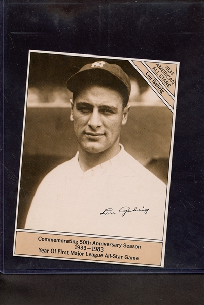 LOU GEHRIG MARKETCOM CARD