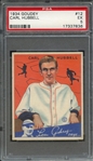1934 GOUDEY 12 CARL HUBBELL PSA EX 5