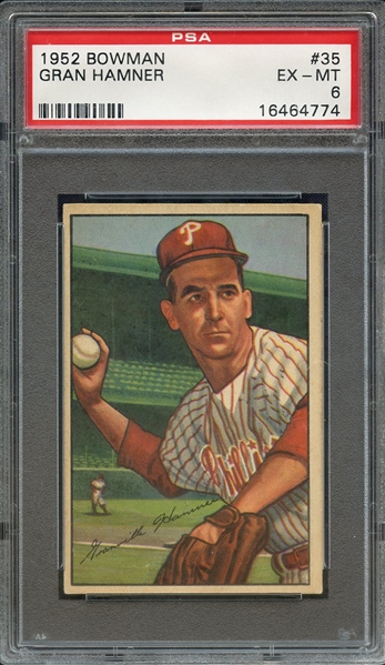 1952 BOWMAN 35 GRAN HAMNER PSA EX-MT 6