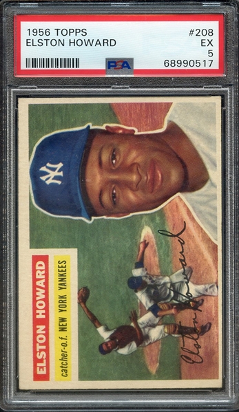 1956 TOPPS 208 ELSTON HOWARD PSA EX 5