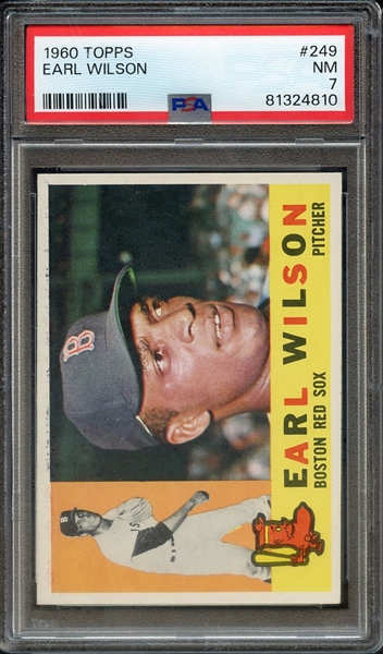 1960 TOPPS 249 EARL WILSON PSA NM 7