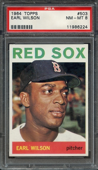 1964 TOPPS 503 EARL WILSON PSA NM-MT 8