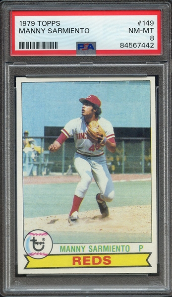 1979 TOPPS 149 MANNY SARMIENTO PSA NM-MT 8