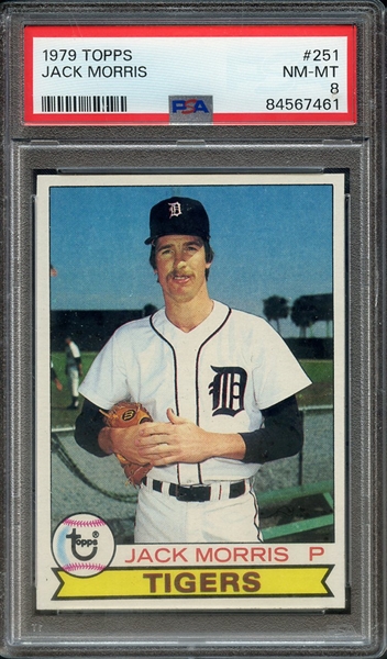 1979 TOPPS 251 JACK MORRIS PSA NM-MT 8