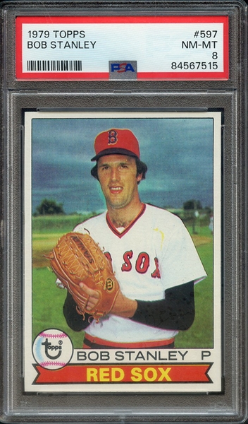 1979 TOPPS 597 BOB STANLEY PSA NM-MT 8