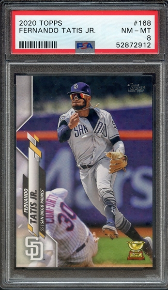 2020 TOPPS 168 FERNANDO TATIS JR. PSA NM-MT 8