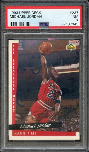 1993 UPPER DECK 237 MICHAEL JORDAN PSA NM 7