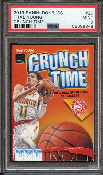 2019 PANINI DONRUSS CRUNCH TIME 20 TRAE YOUNG CRUNCH TIME PSA MINT 9