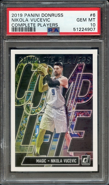 2019 PANINI DONRUSS COMPLETE PLAYERS 6 NIKOLA VUCEVIC COMPLETE PLAYERS PSA GEM MT 10