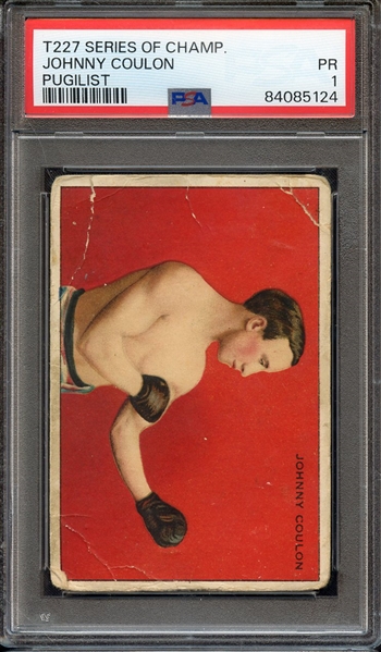 1912 T227 SERIES OF CHAMPIONS JOHNNY COULON PUGILIST PSA PR 1