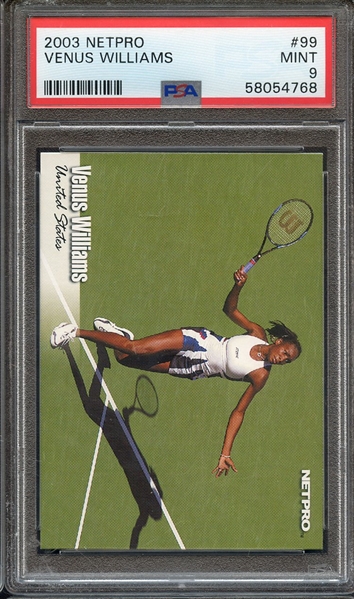 2003 NETPRO 99 VENUS WILLIAMS PSA MINT 9