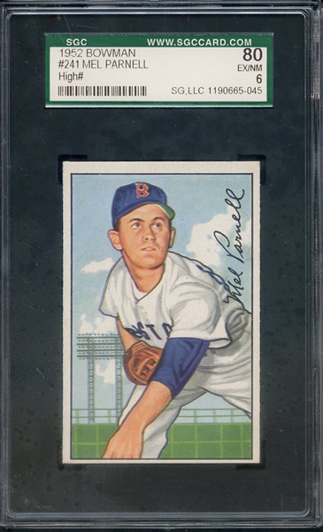 1952 BOWMAN 241 MEL PARNELL SGC EX/MT 80 / 6