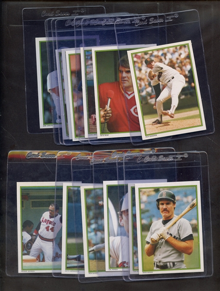(14) 1986 TOPPS GLOSSY SEND INS GROUP LOT W/ ROSE RIPKEN JACKSON