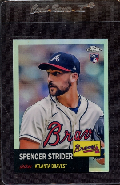 2022 TOPPS CHROME REFRACTOR 186 SPENCER STRIDER RC