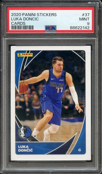 2020 PANINI STICKERS CARDS 37 LUKA DONCIC CARDS PSA MINT 9