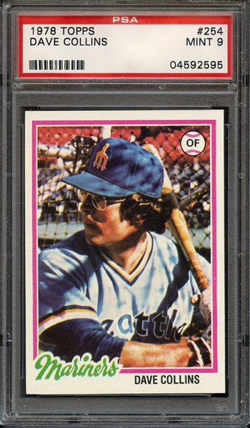 1978 TOPPS 254 DAVE COLLINS PSA MINT 9