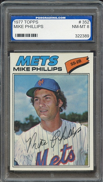1977 TOPPS 352 MIKE PHILLIPS PGS NM-MT 8