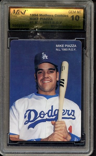 1994 MOTHERS COOKIES 1 MIKE PIAZZA MGS 10