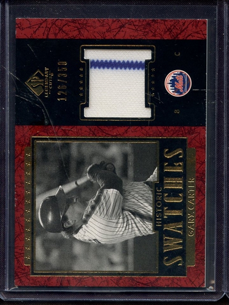 2003 SP LEGENDARY CUTS HISTORIC SWATCHES GARY CARTER GAME USED JERSEY