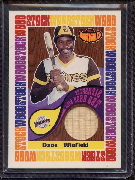 2001 TOPPS AMERICAN PIE DAVE WINFIELD GAME USED BAT