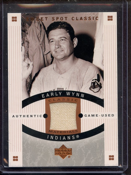 2005 UPPER DECK SWEET SPOT CLASSIC EARLY WYNN GAME USED JERSEY