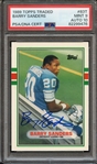 1989 TOPPS TRADED 83T SIGNED BARRY SANDERS PSA MINT 9 PSA/DNA AUTO 10