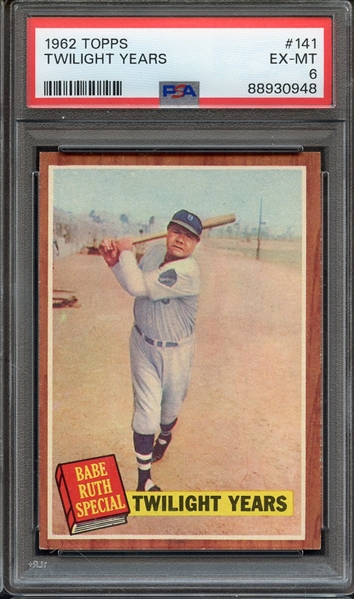 1962 TOPPS 141 TWILIGHT YEARS PSA EX-MT 6