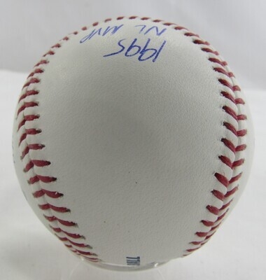 Barry Larkin Signed Auto Autograph Rawlings Baseball w/ Stat Insc JSA Witness COA