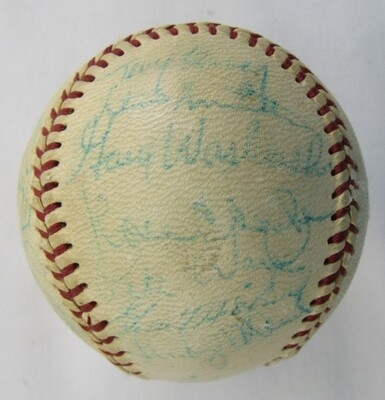 1970 Yankees Signed Baseball Thurman Munson Elston Howard Dick Howser +19 JSA XX67293