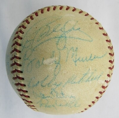 1970 Yankees Signed Baseball Thurman Munson Elston Howard Dick Howser +19 JSA XX67293