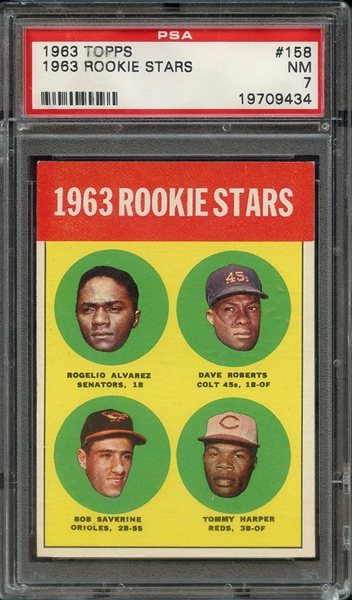 1963 TOPPS 158 1963 ROOKIE STARS PSA NM 7